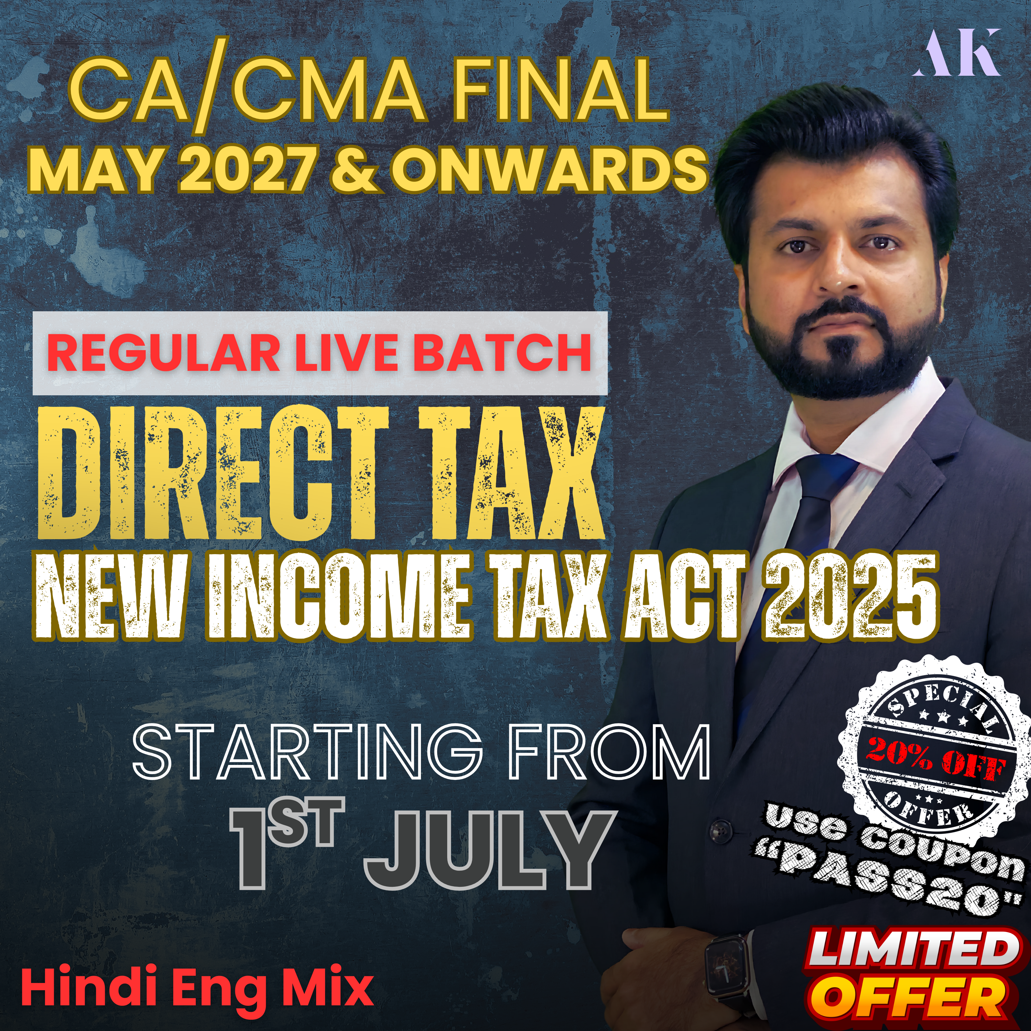 Yellow Blue Bold Laptop Promotion Poster (1)