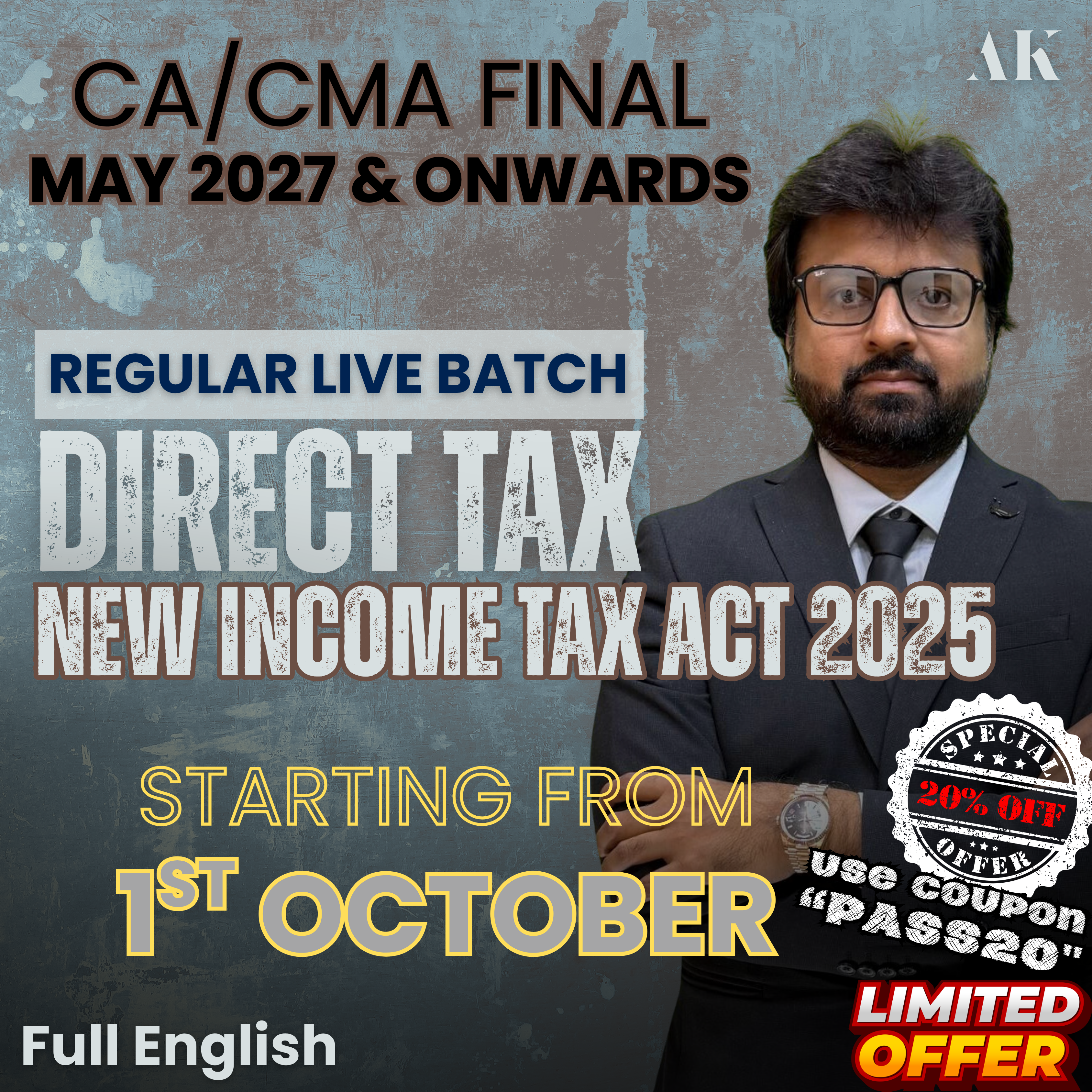 Yellow Blue Bold Laptop Promotion Poster